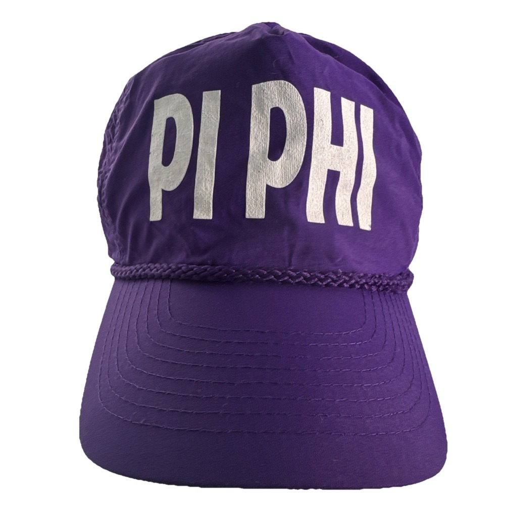 Pi Beta Phi (Pi Phi) Purple Adjustable Strapback Baseball‎ Cap Trucker Style